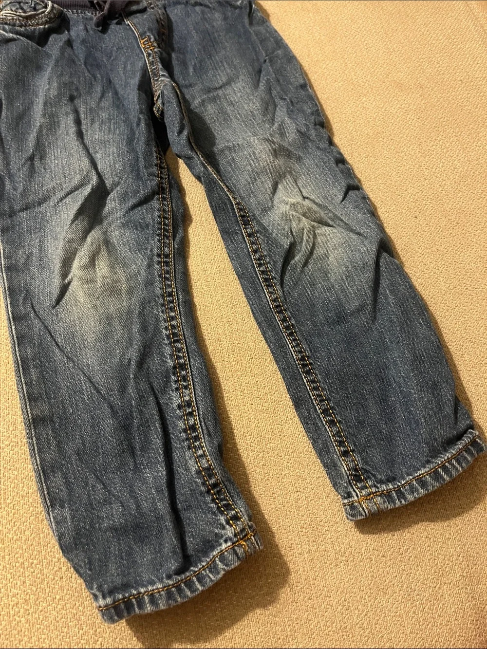 💙5 for $10💙 Carter's Dark Blue Straight-Leg Jeans with Elastic Waist 4t